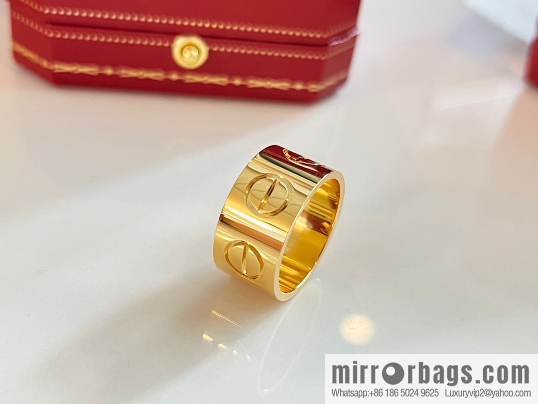 Cartier classic LOVE series wide version ring