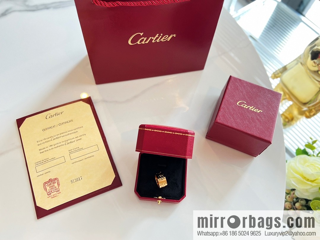 Cartier classic LOVE series wide version ring