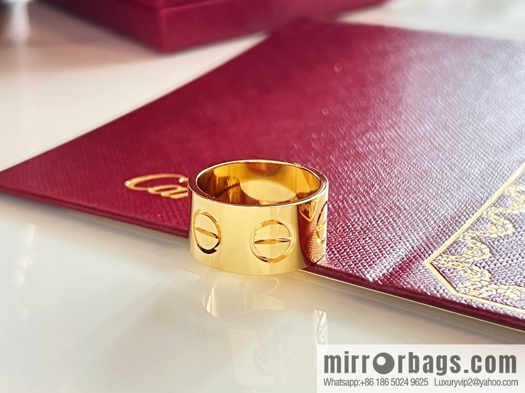 Cartier classic LOVE series wide version ring