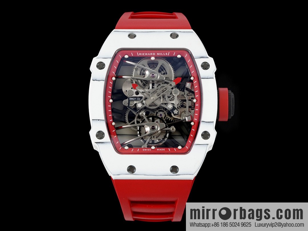 The new RM 27-02 is a RICHARD MILLE sports tourbillon watch designed for tennis players
