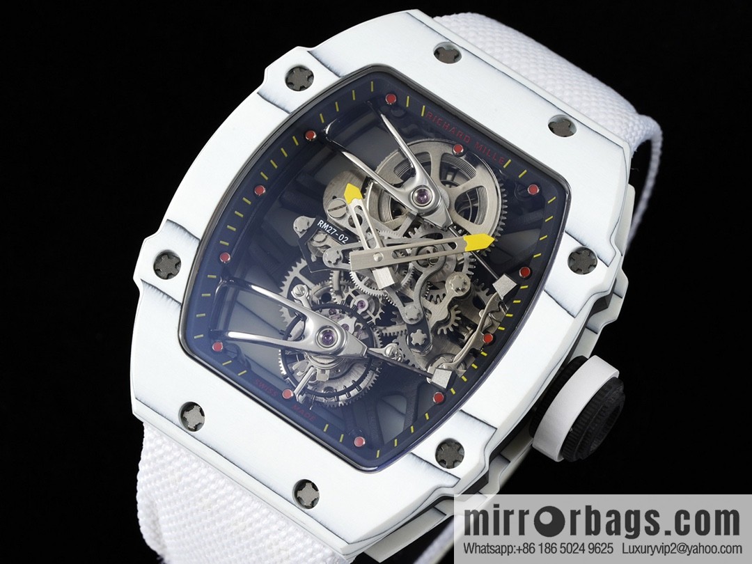 The new RM 27-02 is a RICHARD MILLE sports tourbillon watch designed for tennis players