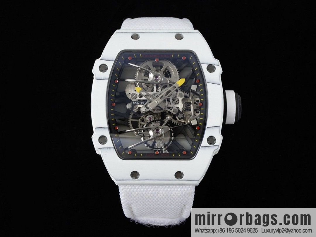 The new RM 27-02 is a RICHARD MILLE sports tourbillon watch designed for tennis players