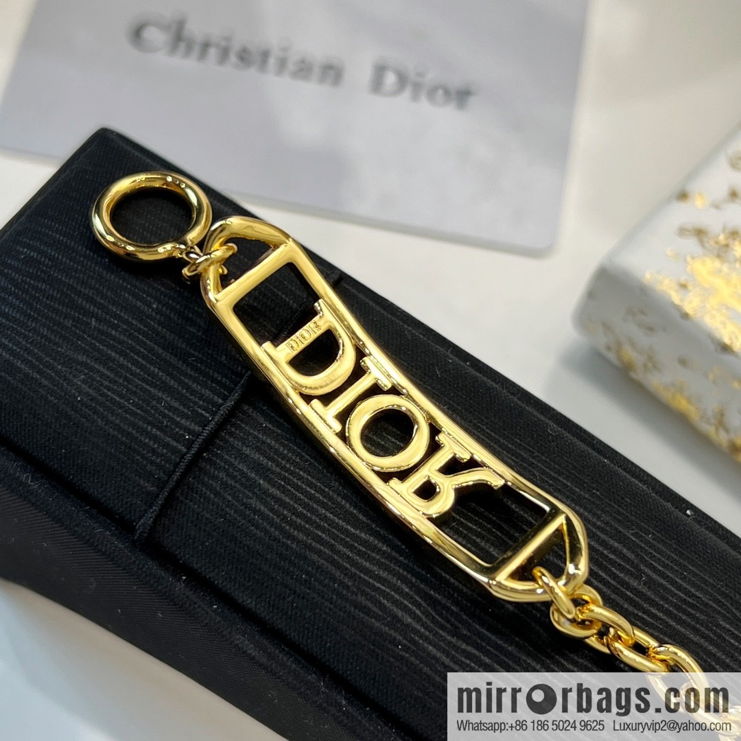New ☑️ DIOR Dior full diamond letter necklace bracelet