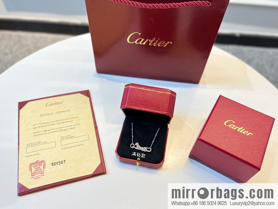 New ☑️ Cartier Cartier Jungle Collection, full of diamond leopard 🐆 necklace