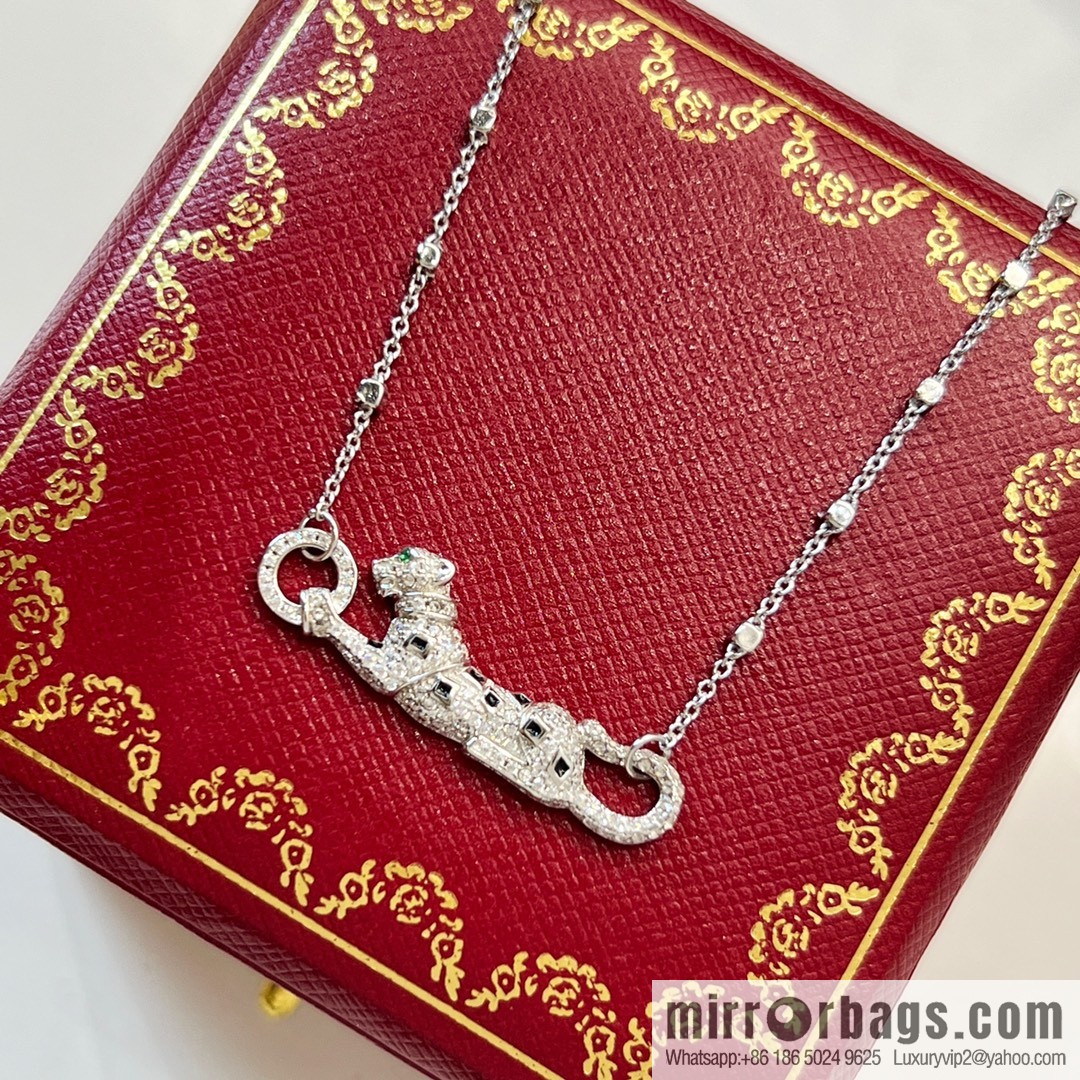 New ☑️ Cartier Cartier Jungle Collection, full of diamond leopard 🐆 necklace