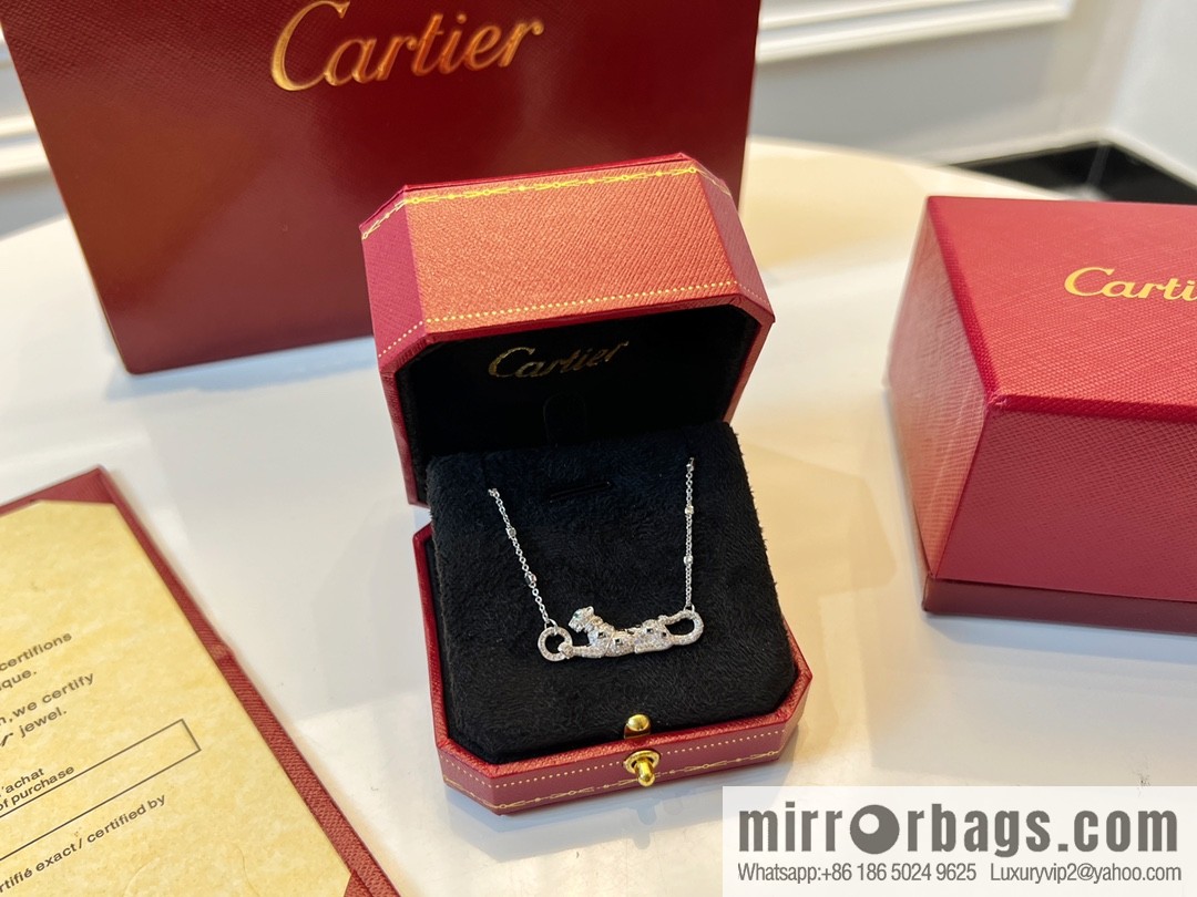 New ☑️ Cartier Cartier Jungle Collection, full of diamond leopard 🐆 necklace