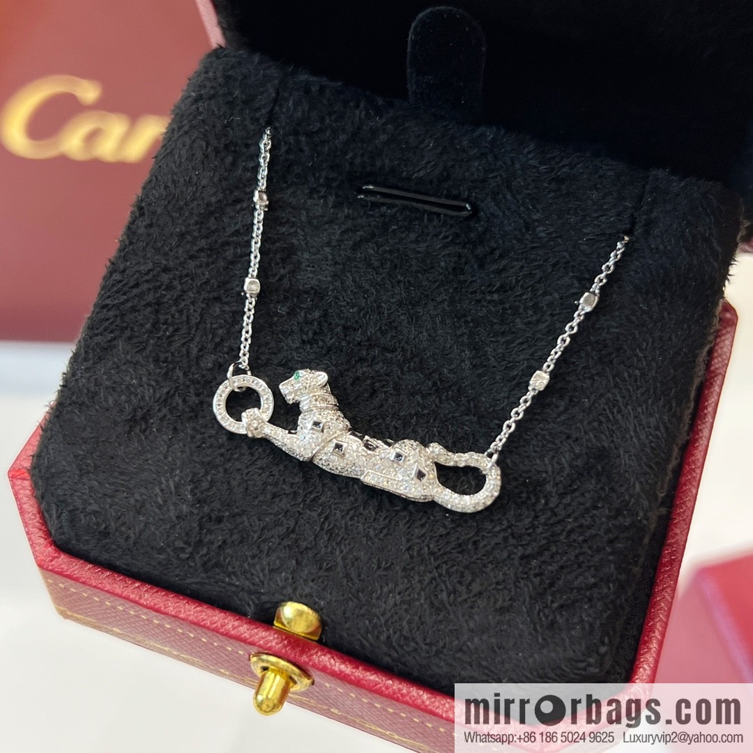 New ☑️ Cartier Cartier Jungle Collection, full of diamond leopard 🐆 necklace