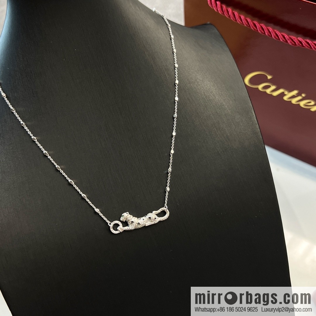 New ☑️ Cartier Cartier Jungle Collection, full of diamond leopard 🐆 necklace