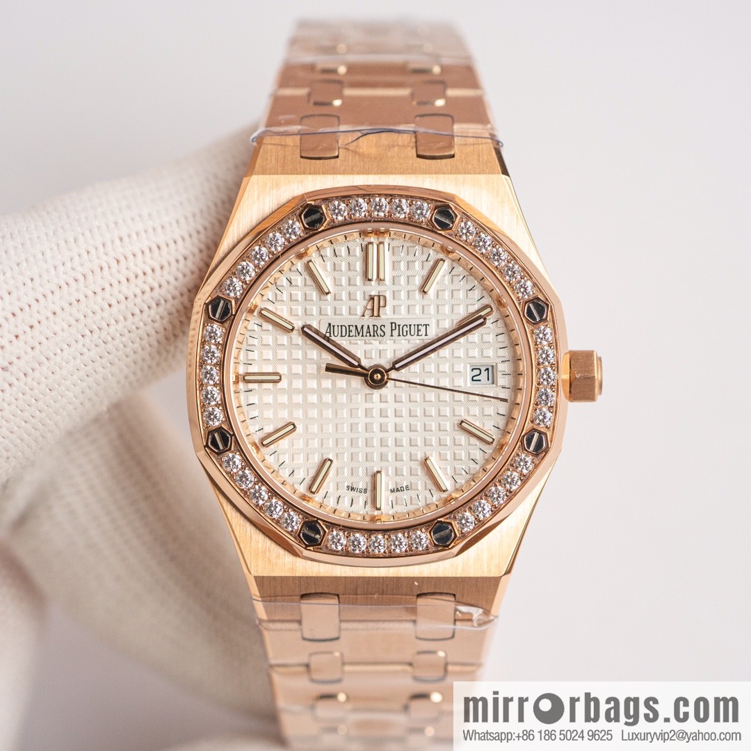 8F Audemars Piguet mechanical women's watch 77350 77351 model, 34mm diameter Royal Oak series self-winding watch