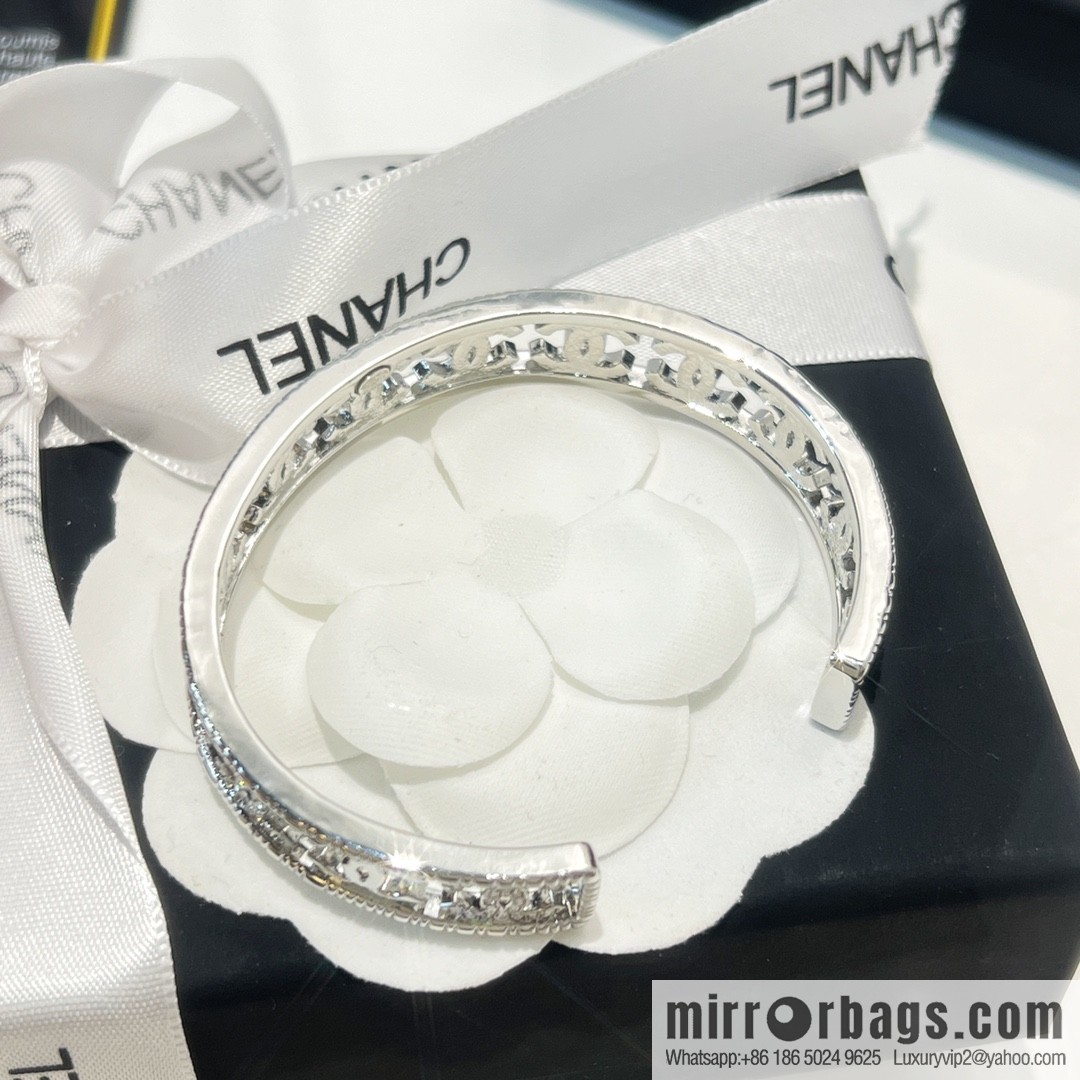 New ☑️ CHANEL Chanel Double C Open Bracelet