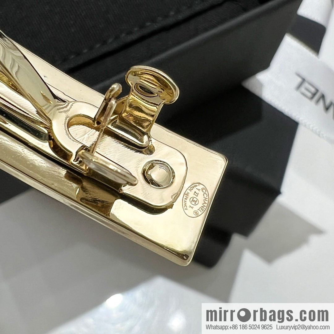 New ☑️ CHANEL Chanel black oil drop letter hairpin hairpin