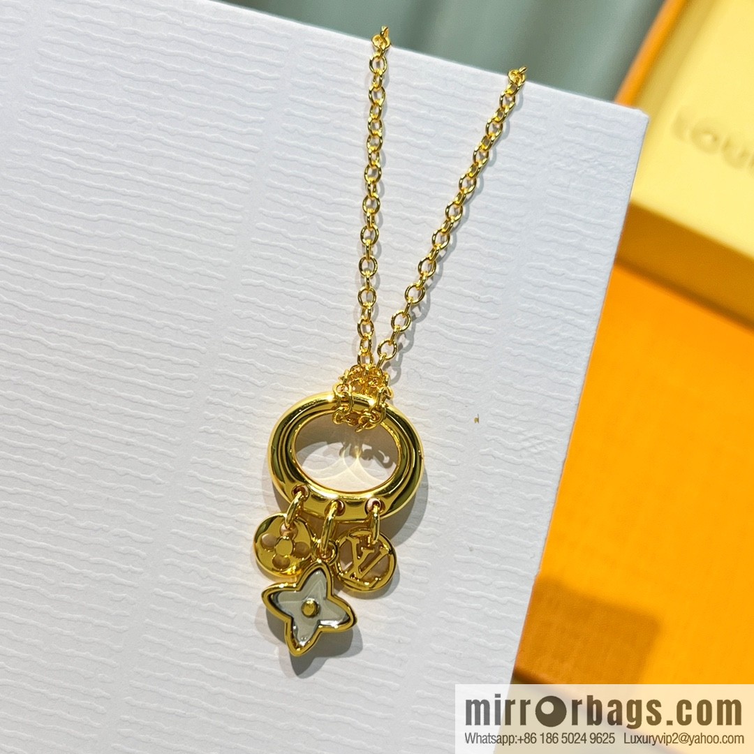 Louis Vuitton lv crystal monogram necklace