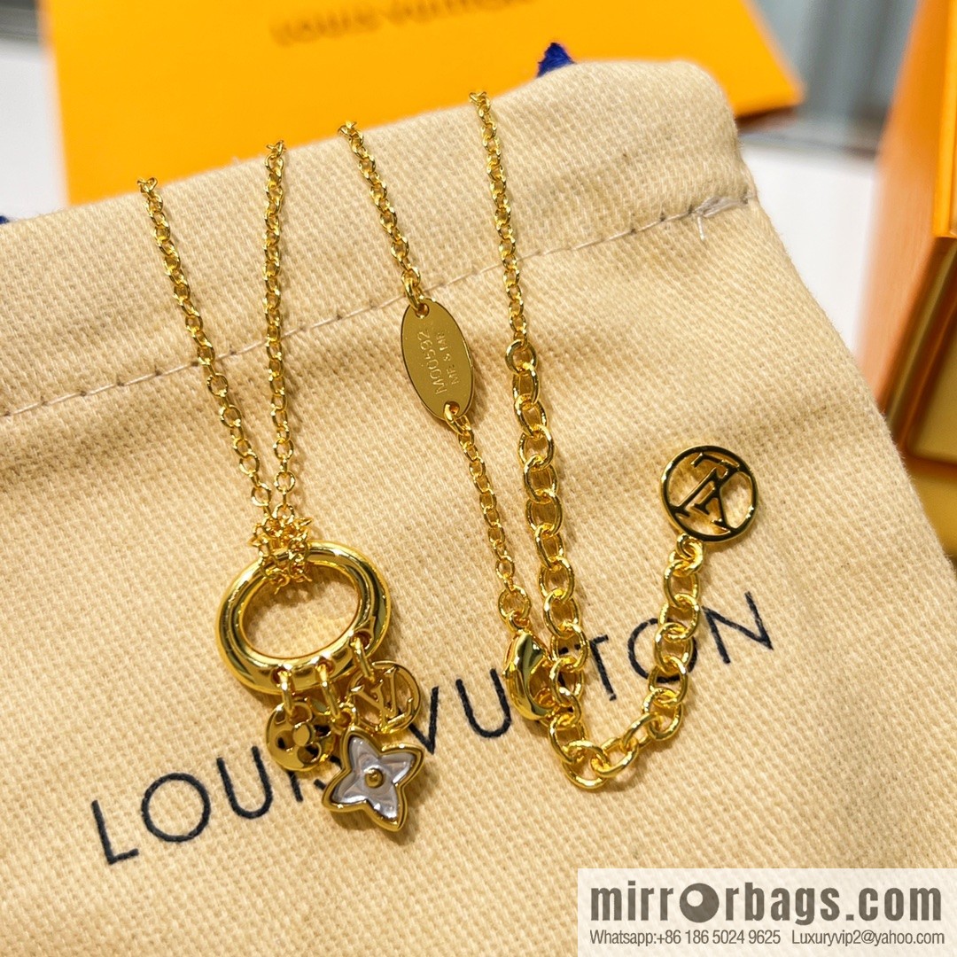 Louis Vuitton lv crystal monogram necklace