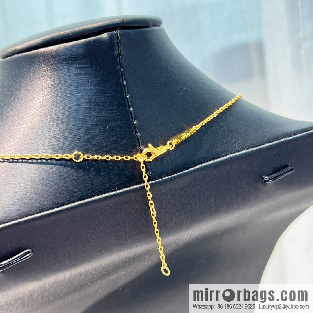New Celine Arc de Triomphe gold double bracelet necklace