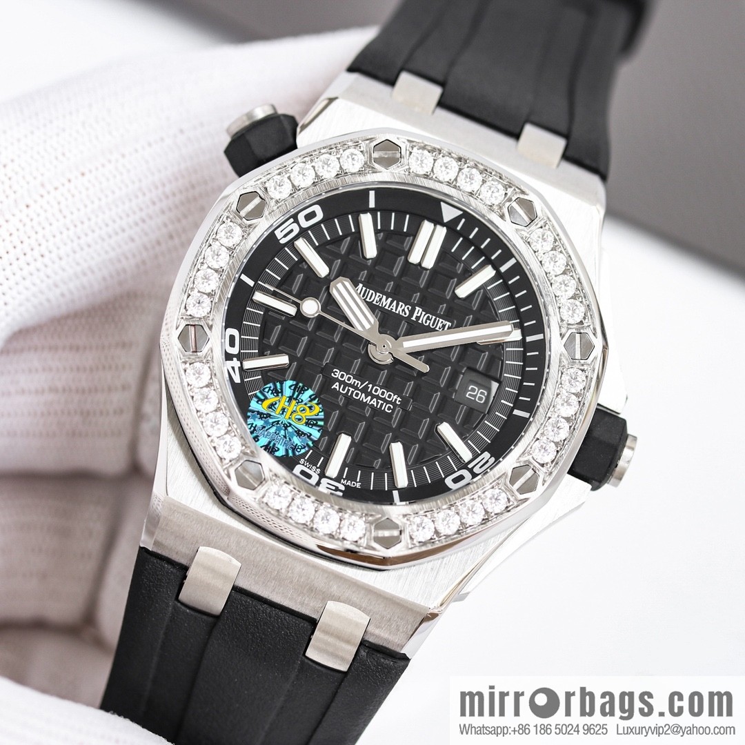 Audemars Piguet, Royal Oak 15710 👺 imported 3120 mechanical movement with mozzarella diamond ring