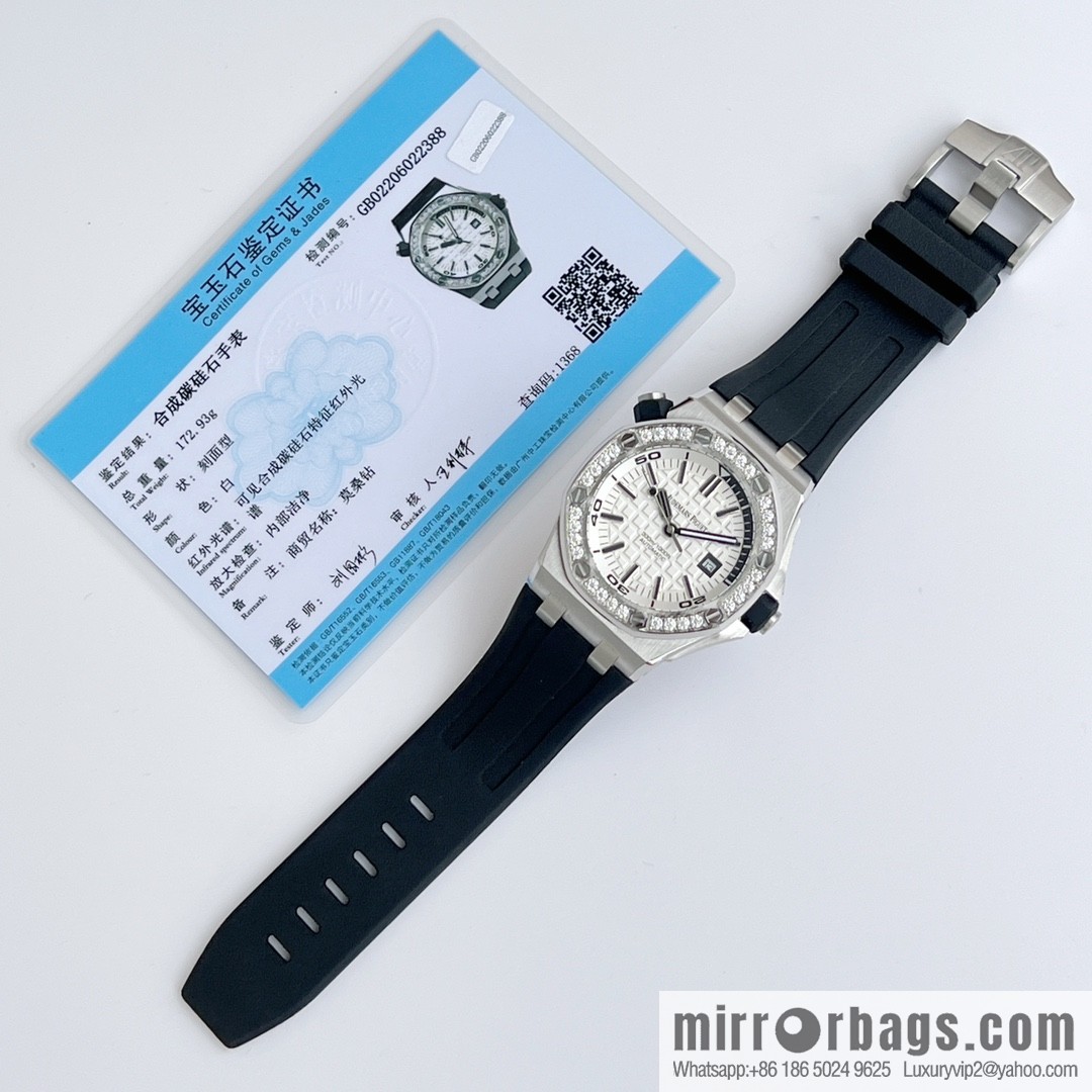 Audemars Piguet, Royal Oak 15710 👺 imported 3120 mechanical movement with mozzarella diamond ring