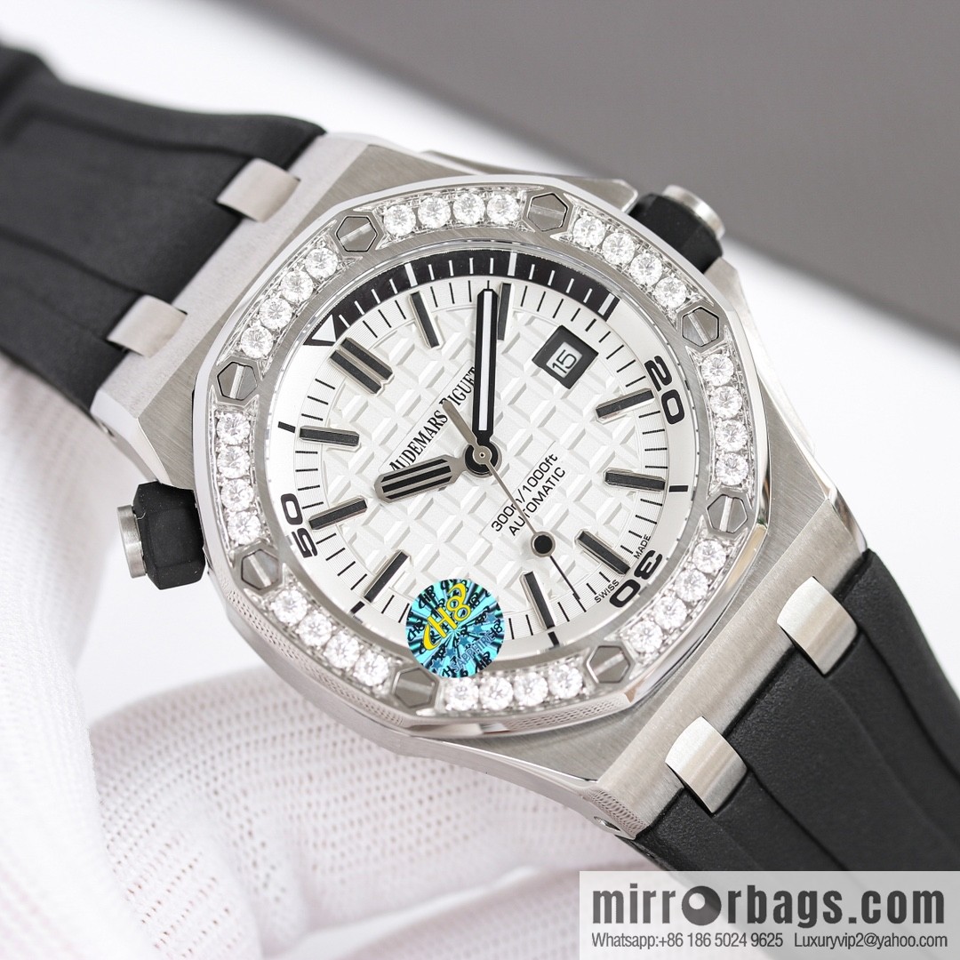 Audemars Piguet, Royal Oak 15710 👺 imported 3120 mechanical movement with mozzarella diamond ring