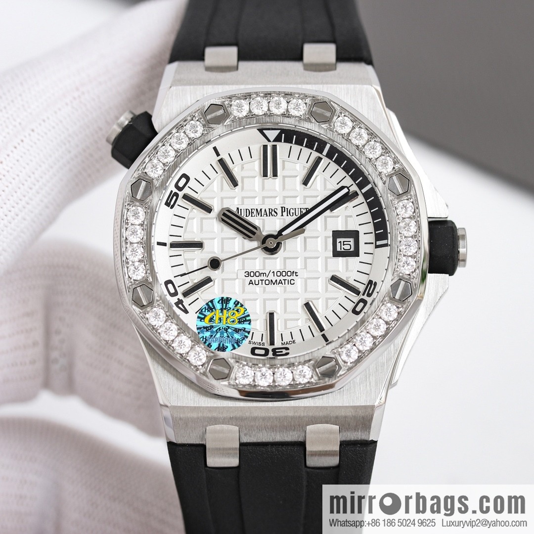 Audemars Piguet, Royal Oak 15710 👺 imported 3120 mechanical movement with mozzarella diamond ring