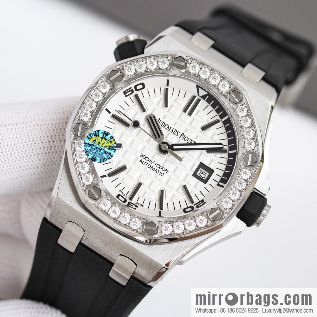 Audemars Piguet, Royal Oak 15710 👺 imported 3120 mechanical movement with mozzarella diamond ring