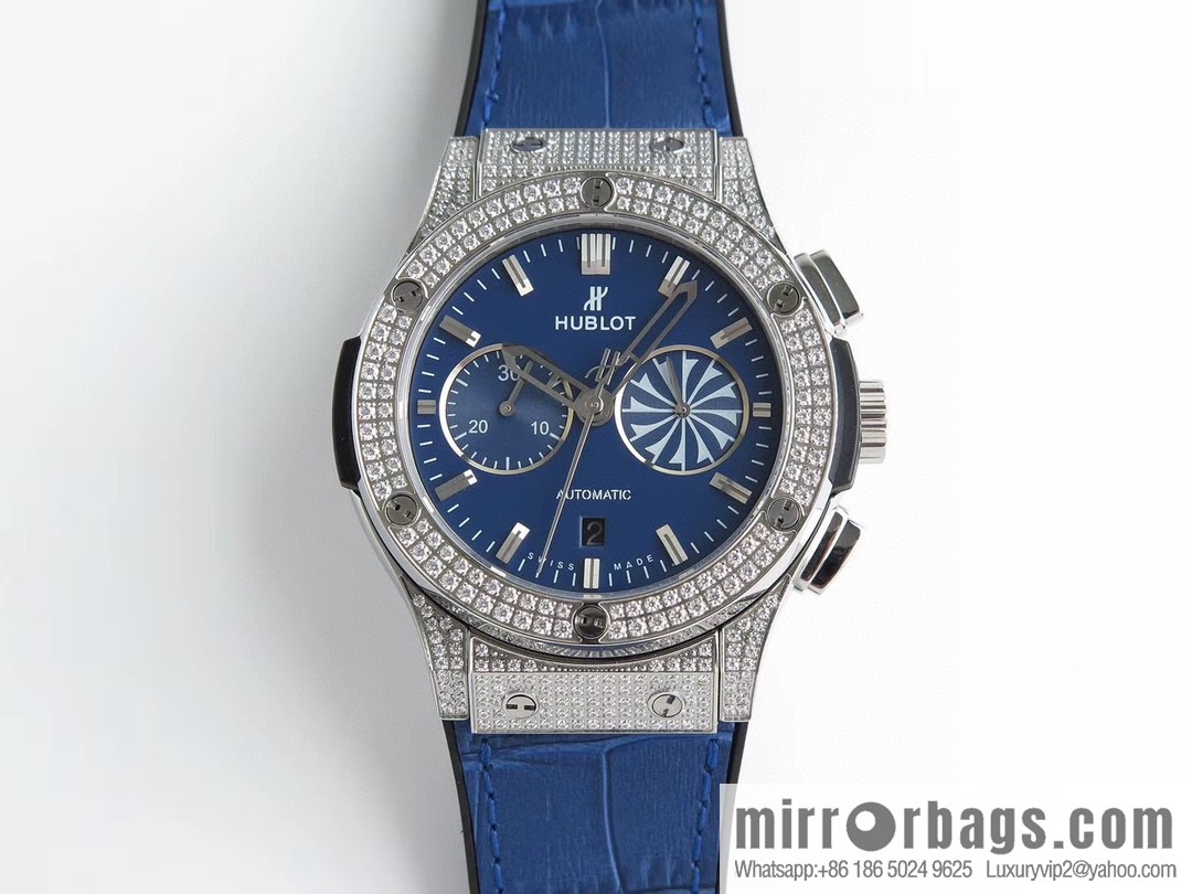HB Hublot HUBLE 🎮 Classic 7750 three-hand travel time watch