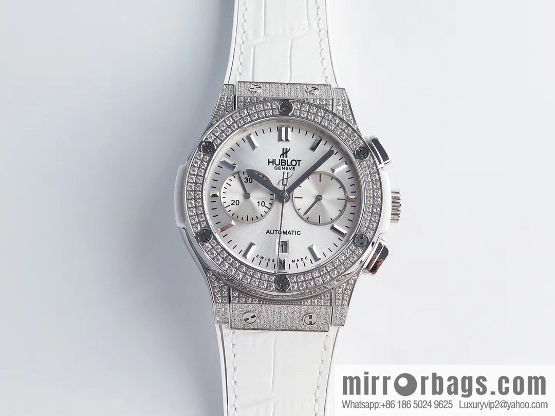 HB Hublot HUBLE 🎮 Classic 7750 three-hand travel time watch