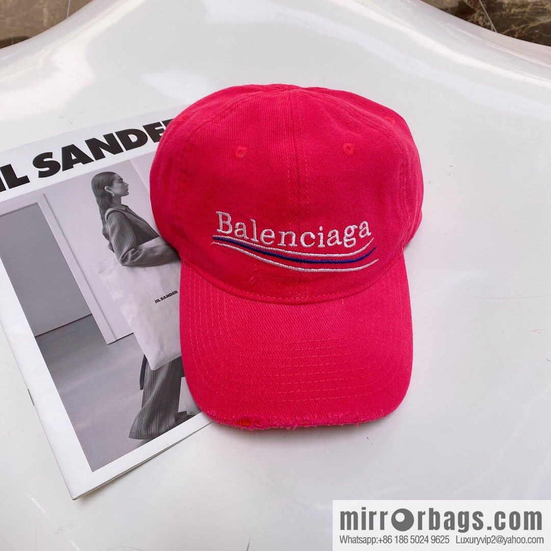 BALENCIAGA Balenciaga's new shampoo gray brim letter logo baseball cap