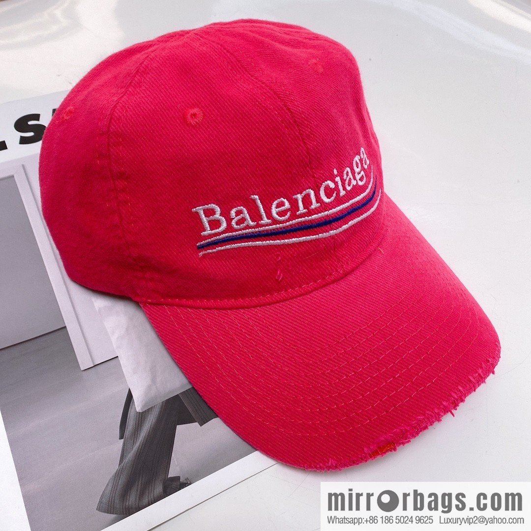 BALENCIAGA Balenciaga's new shampoo gray brim letter logo baseball cap