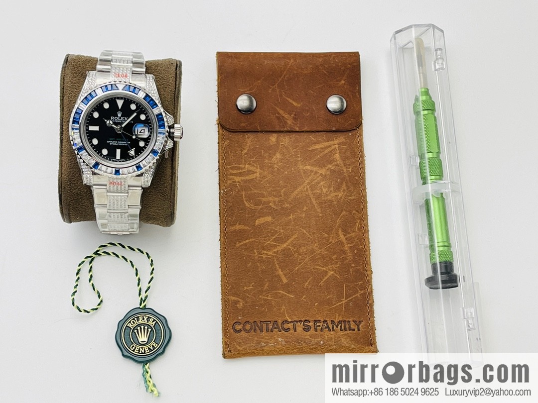 Rolex GMT II Rear Diamond Customized Edition Self-winding Movement Watch