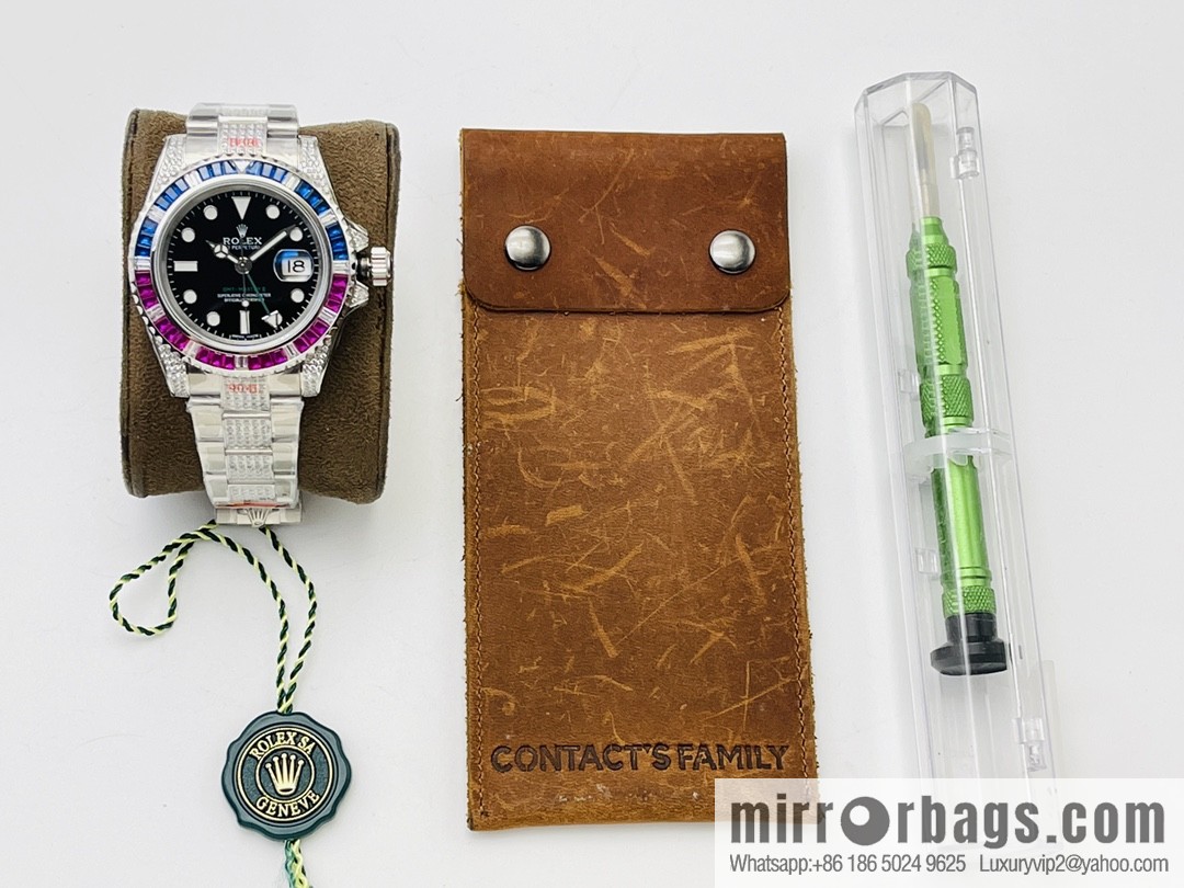 Rolex GMT II Rear Diamond Customized Edition Self-winding Movement Watch