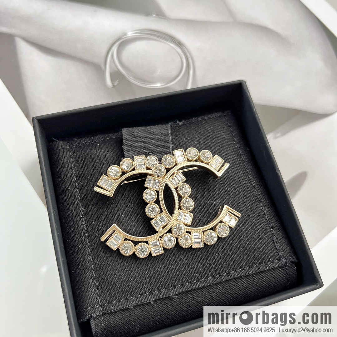 New ☑️ Chanel double c full diamond brooch
