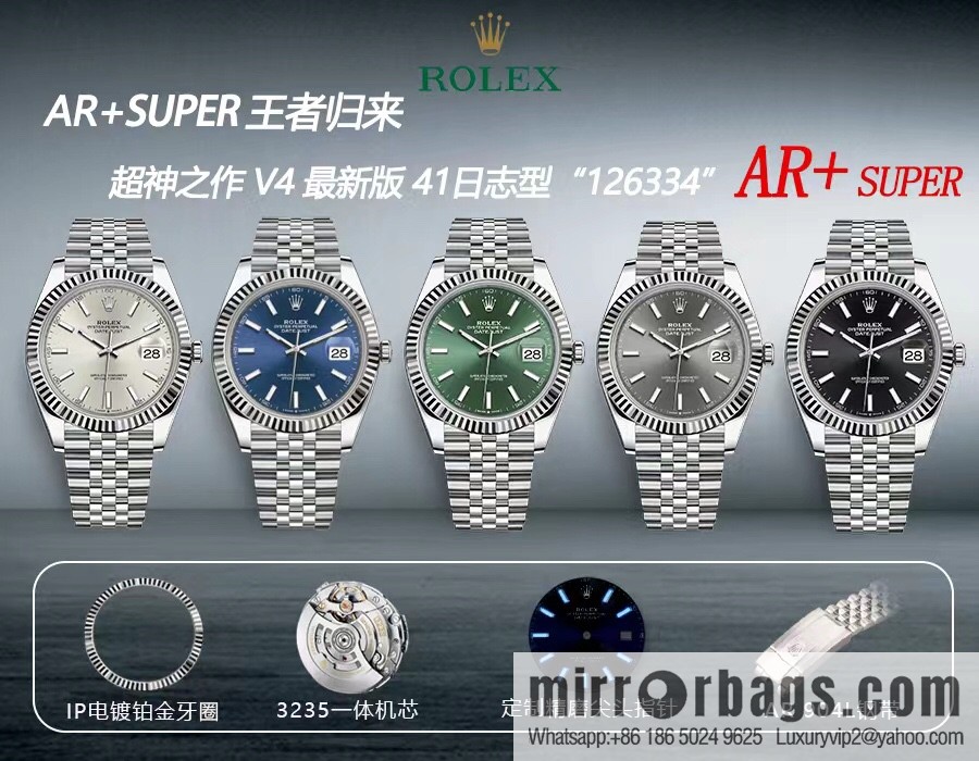 AR + super Return of the King Oyster Perpetual Log 41 Series 3235 Integrated Movement Watch
