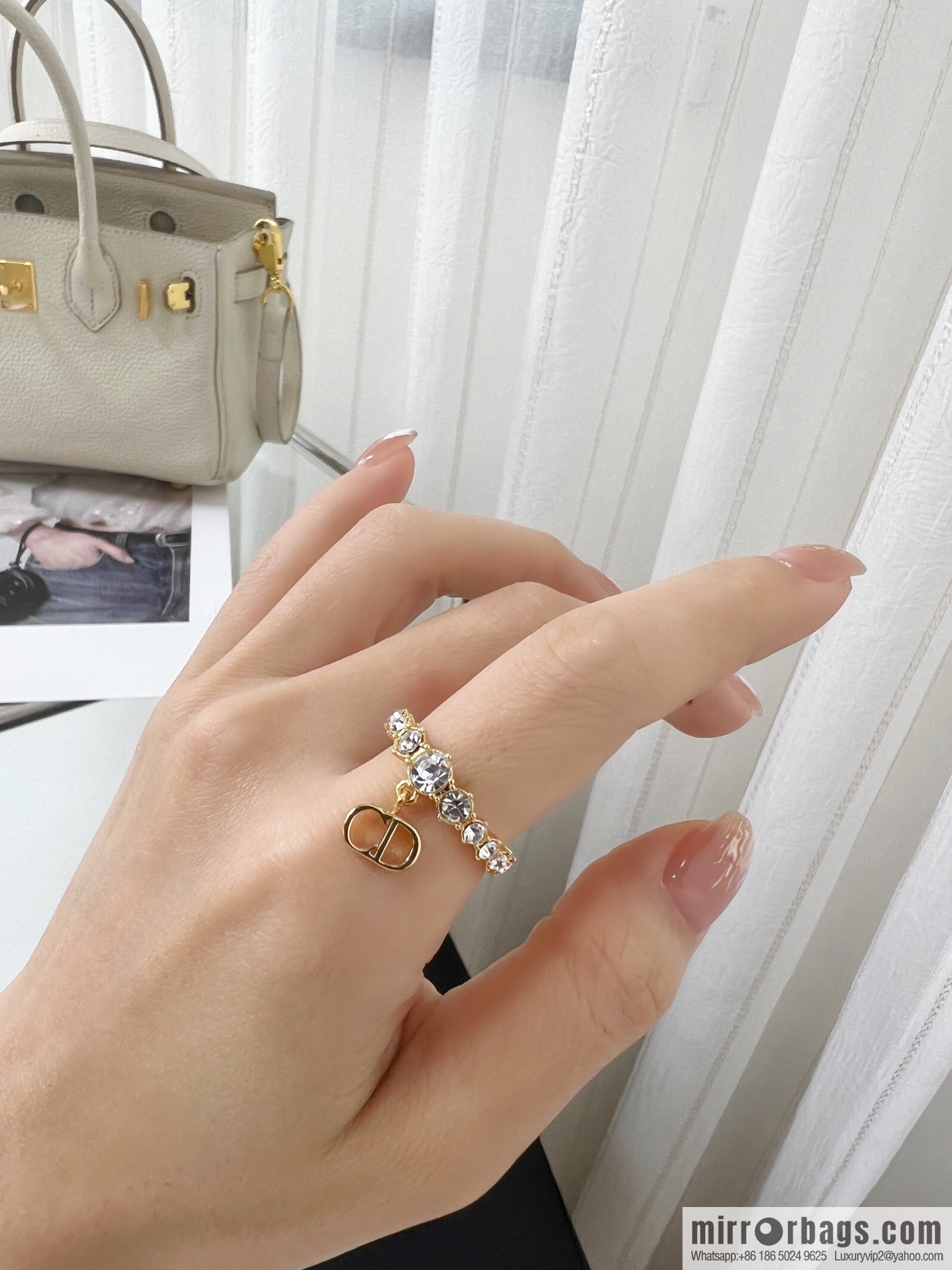 New ☑️ DIOR full diamond CD ring