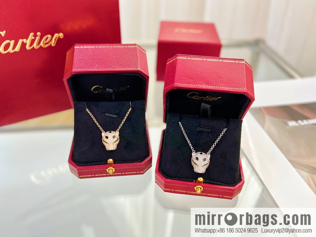 New ☑️ Cartier Cartier jungle series, full of diamond leopard head 🐆 necklace
