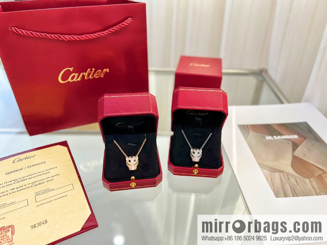 New ☑️ Cartier Cartier jungle series, full of diamond leopard head 🐆 necklace