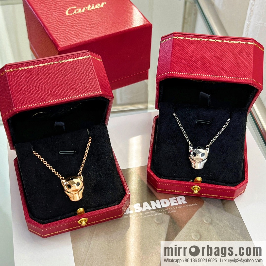 New ☑️ Cartier Cartier Jungle Collection, Glossy Leopard Head 🐆 Necklace
