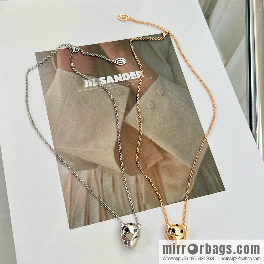 New ☑️ Cartier Cartier Jungle Collection, Glossy Leopard Head 🐆 Necklace