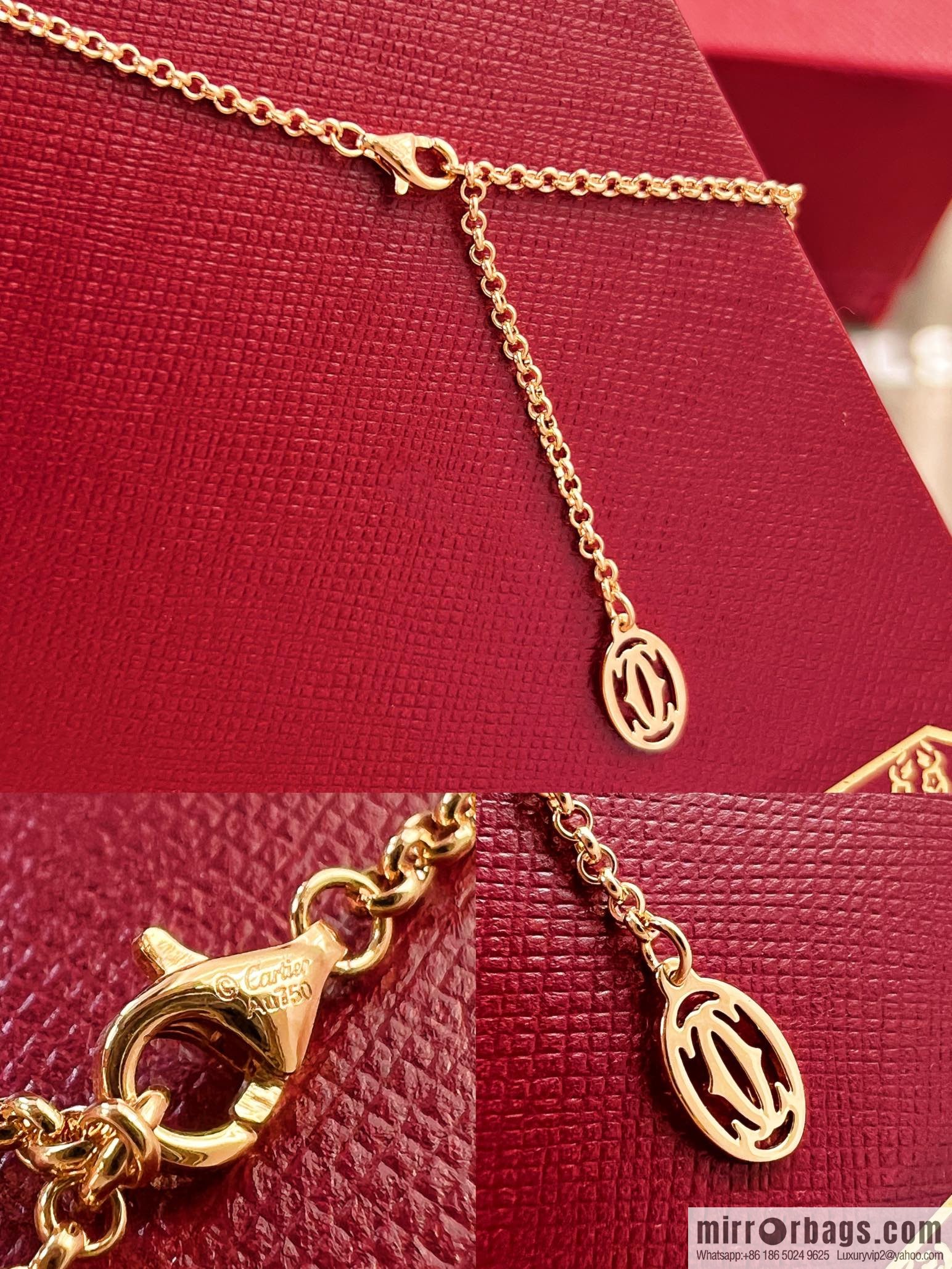 New ☑️ Cartier Cartier Jungle Collection, Glossy Leopard Head 🐆 Necklace