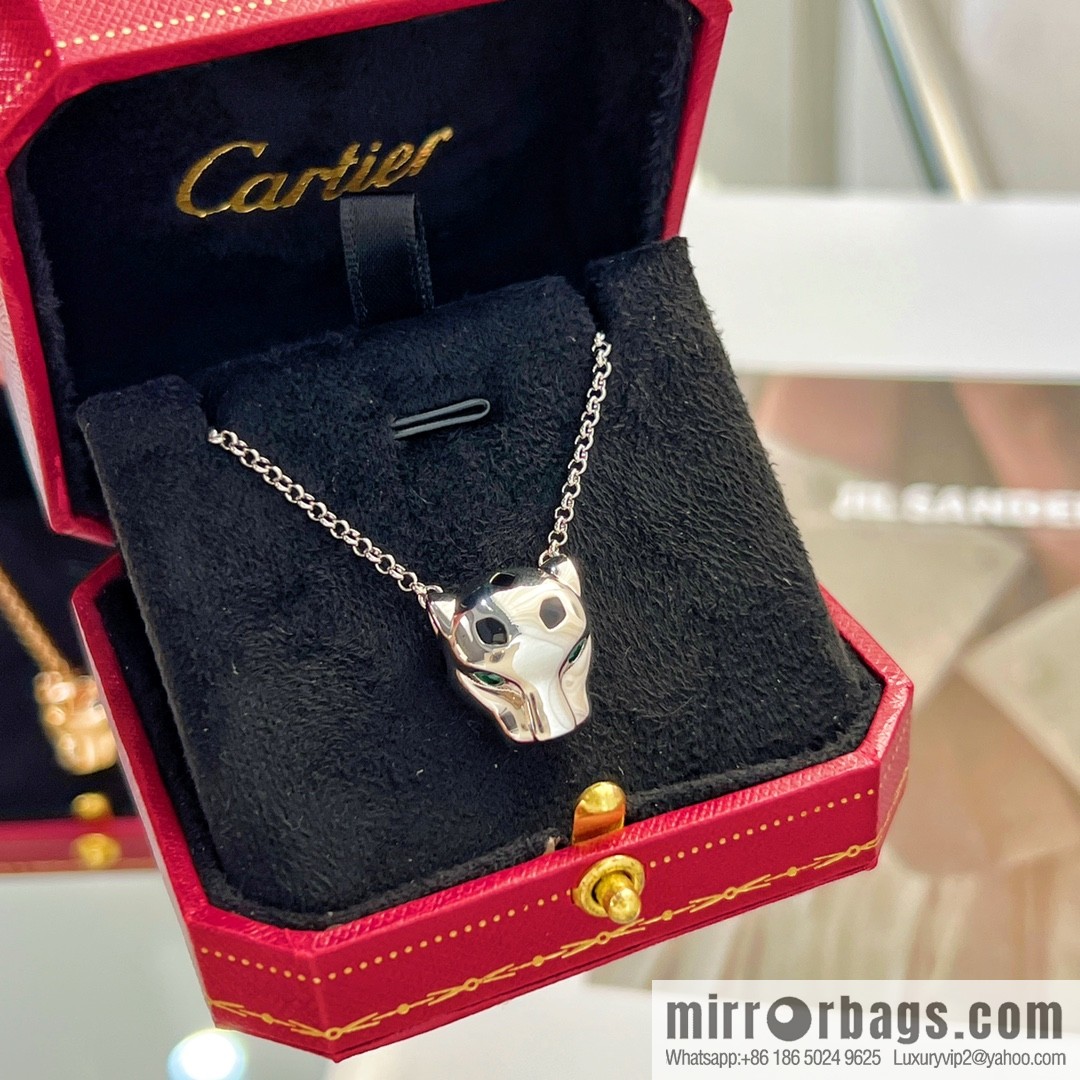 New ☑️ Cartier Cartier Jungle Collection, Glossy Leopard Head 🐆 Necklace