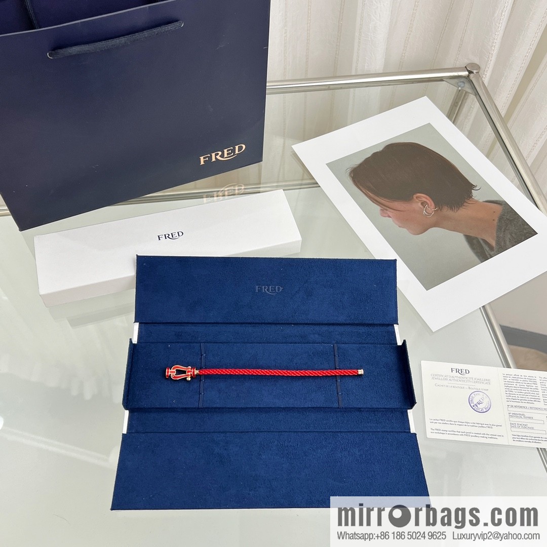 Fred limited chalcedony red rope, hand rope bracelet