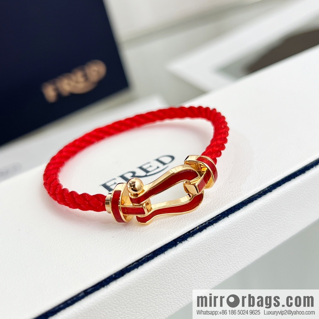 Fred limited chalcedony red rope, hand rope bracelet