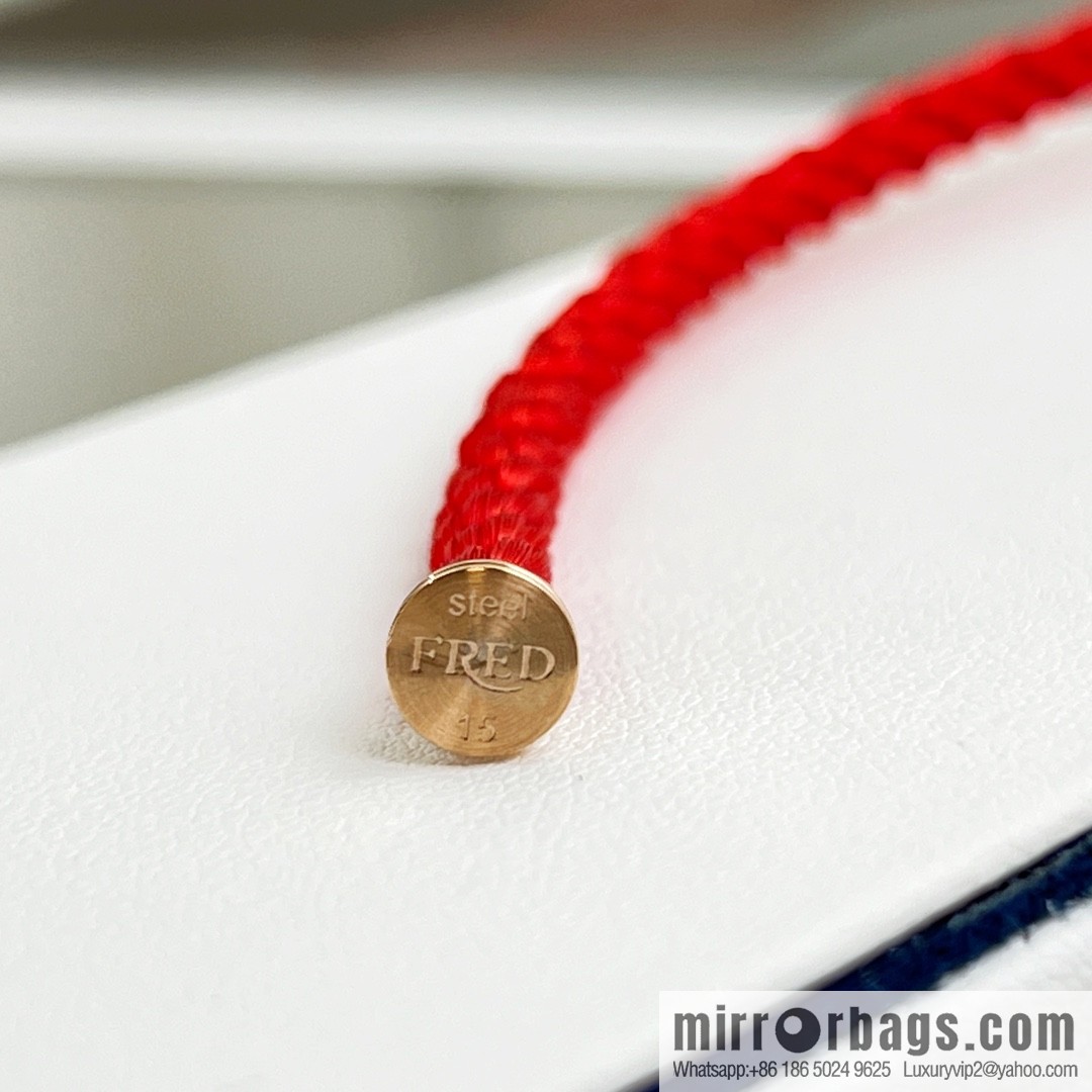 Fred limited chalcedony red rope, hand rope bracelet