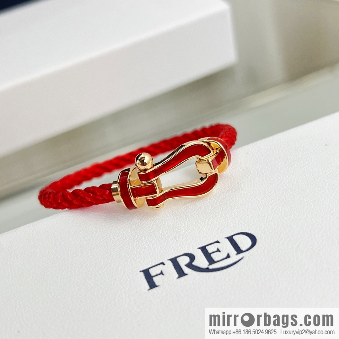 Fred limited chalcedony red rope, hand rope bracelet