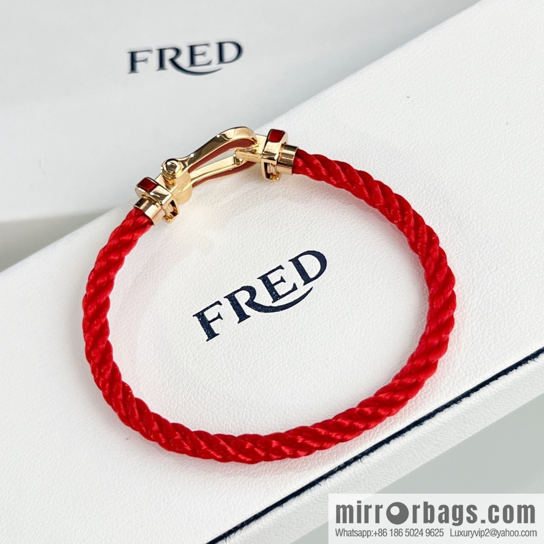 Fred limited chalcedony red rope, hand rope bracelet