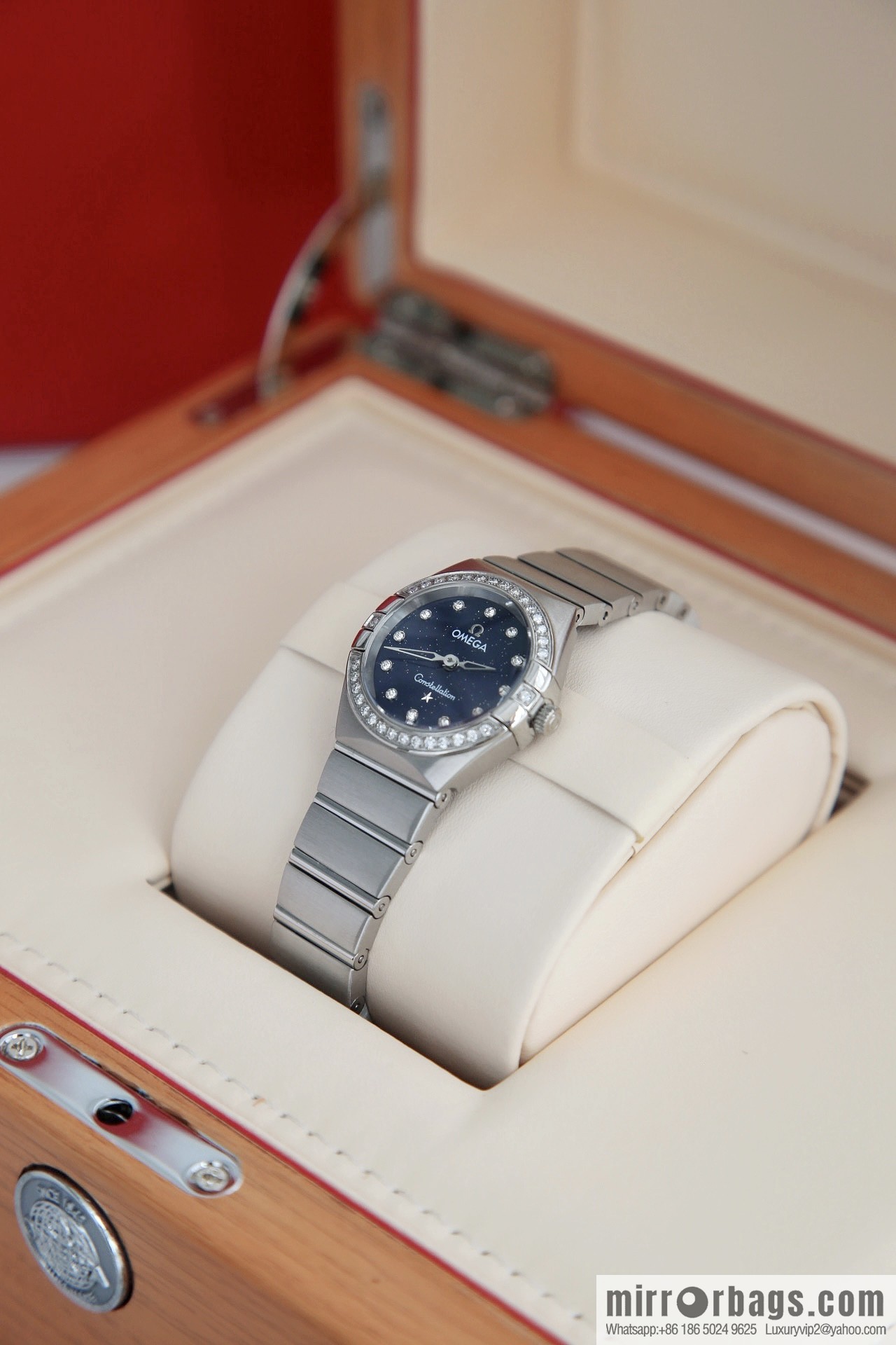 The new Omega fifth-generation constellation real diamond Omega constellation series The latest fifth-generation 27mm constellation quartz watch