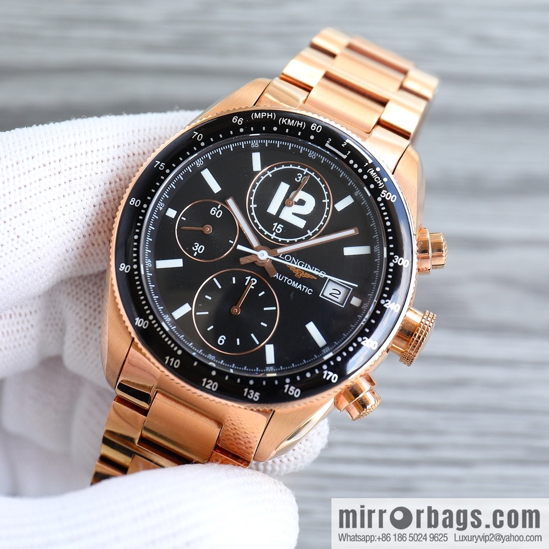 Longines LONGINES 🎮 AF1 classic replica series men's watch sports series L3.636.4.60 1⃣ movement adopts 7750 automatic chronograph mechanical movement