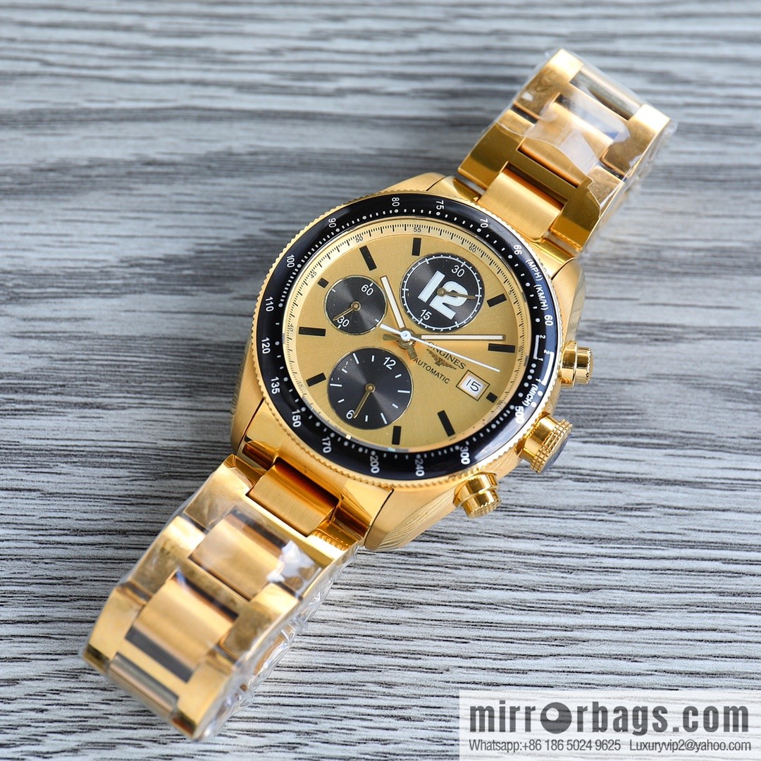 Longines LONGINES 🎮 AF1 classic replica series men's watch sports series L3.636.4.60 1⃣ movement adopts 7750 automatic chronograph mechanical movement