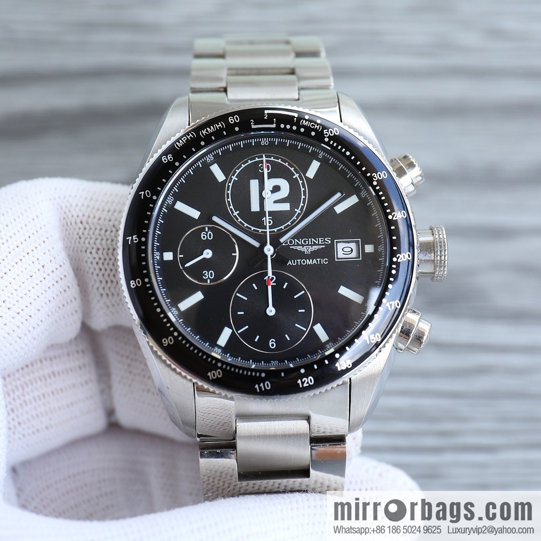 Longines LONGINES 🎮 AF1 classic replica series men's watch sports series L3.636.4.60 1⃣ movement adopts 7750 automatic chronograph mechanical movement