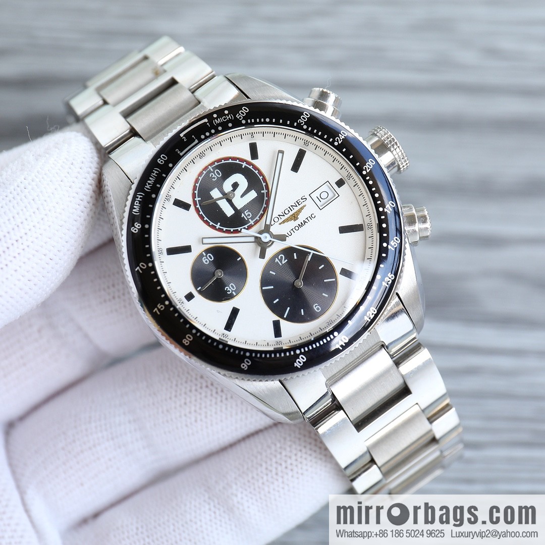 Longines LONGINES 🎮 AF1 classic replica series men's watch sports series L3.636.4.60 1⃣ movement adopts 7750 automatic chronograph mechanical movement