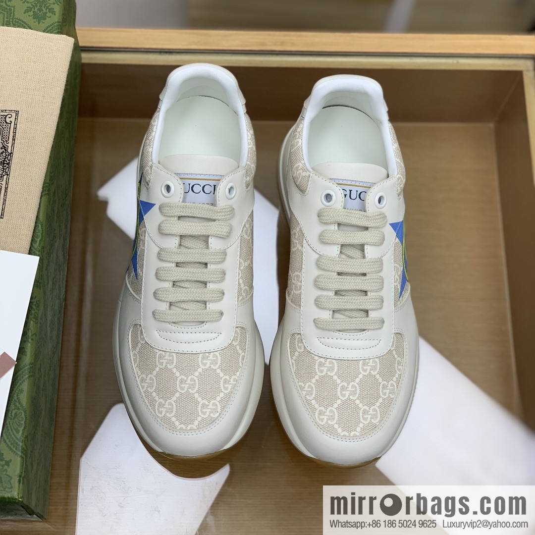 Gucci Gucci Pentagram GG Rubber Men's Sports Running Shoes