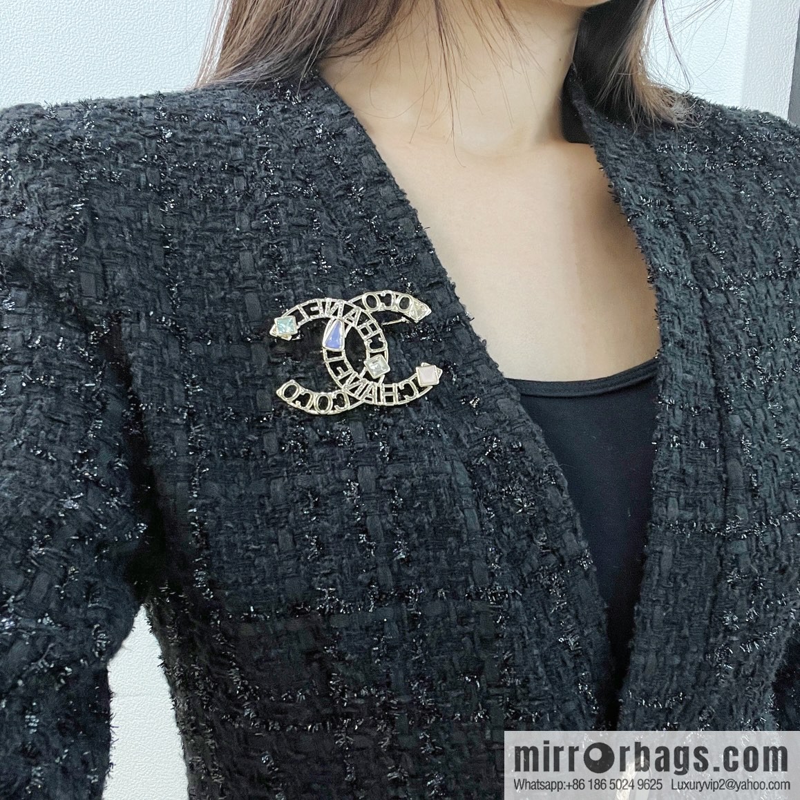 New ☑️ Chanel Chanel Double C Diamond Brooch
